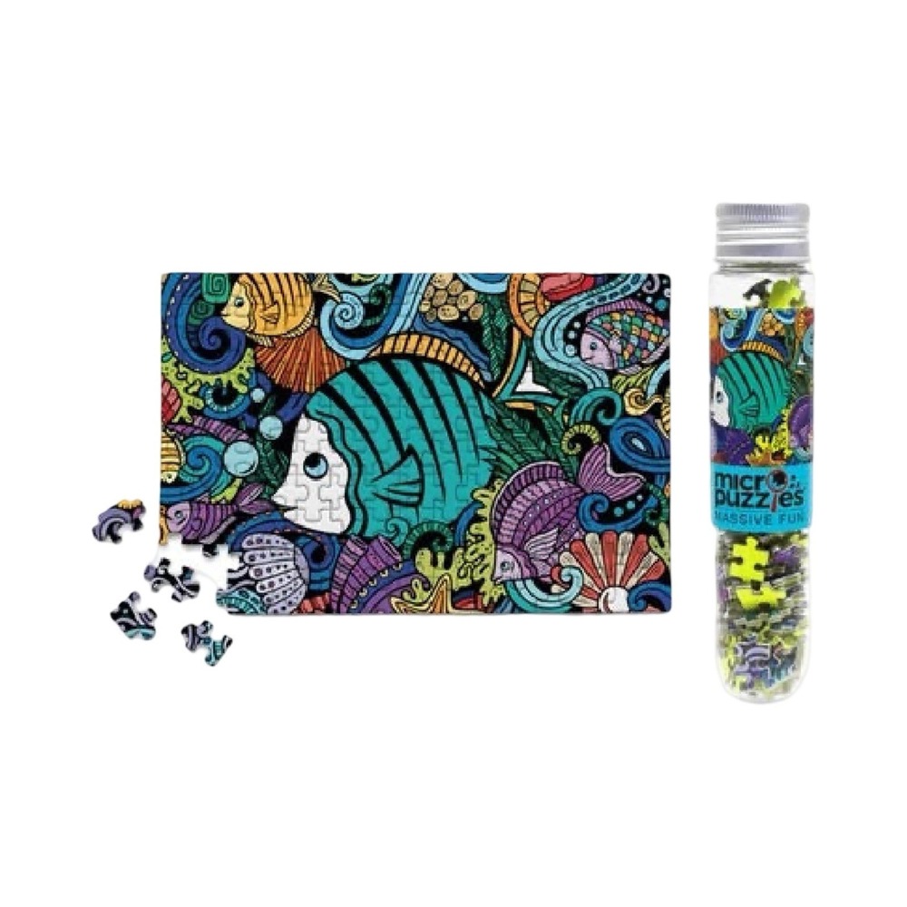 Micro Puzzles Massive Fun "Underwater Fishy" 150‎ Piece Mini Jigsaw Puzzle New